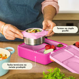 Omie - OmieBox lunch box z termosem, Pixie Pink