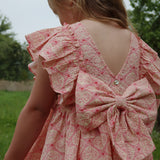 Konges Slojd - Sukienka Ava Bow Lacy pink