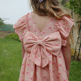 Konges Slojd - Sukienka Ava Bow Lacy pink