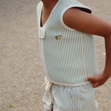 Konges Slojd - Kamizelka wypornościowa do pływania Ellis Tea Stripe