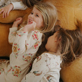 Konges Slojd - Bawełniany zestaw: bluzka i spodnie, Snow bow ballerina