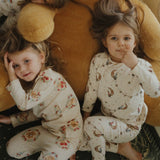 Konges Slojd - Bawełniany zestaw: bluzka i spodnie, Snow bow ballerina