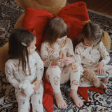 Konges Slojd - Bawełniany zestaw: bluzka i spodnie, Snow bow ballerina