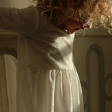 Konges Slojd - Sukienka LOLA, white glitter