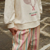 Konges Slojd - Lekkie i przewiewne spodnie Frankie, Miami Stripe