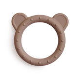 Mushie - Gryzak silikonowy Bear, Natural