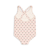 Konges Slojd - Kostium kąpielowy Marle Cherry Pink Motif