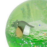 Konges Slojd – Przezroczysta piłka sensoryczna z konfetti, lemon