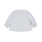 Konges Slojd – Koszula z kołnierzykiem z bawełny organicznej Rilo, gray dawn