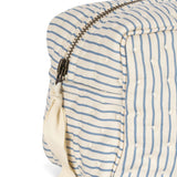 Konges Slojd - Mała, pikowana kosmetyczka, stripe bluie