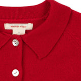 Konges Slojd - Wełniany sweter BASI Polo, red