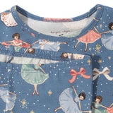 Konges Slojd - Bawełniany zestaw: bluzka i spodnie, Snow bow ballerina