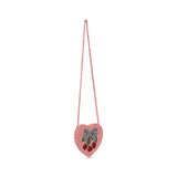 Konges Slojd - Dziecięca torebka w kształcie serca na ramię wisienkami Amarena