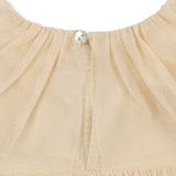 Konges Slojd - Sukienka tiulowa z kokardą Bow, Parchment