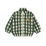 Konges Slojd - Ciepła kurtka teddy z miękką podszewką Jody, Green Check