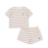 Konges Slojd - Dwuczęściowy letni komplet Famo, pearl stripe