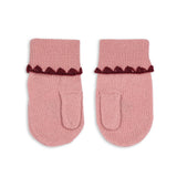 Konges Slojd - Wełniane rękawiczki dziecięce Collette, pale blush