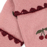 Konges Slojd - Wełniane rękawiczki dziecięce Collette, pale blush