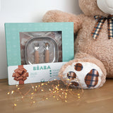 Beaba - Zestaw prezentowy First Meals 3w1, Savannah bloom