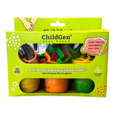 ChildGen - Mini premium set: Zestaw kreatywny MAŁY ARTYSTA, 100% naturalna ciastolina i 8 kształtów