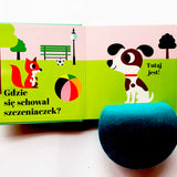 Gdzie się schował króliczek? Akademia Mądrego Dziecka. Zabawa w chowanego