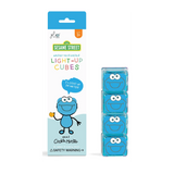 Glo Pals - Kostki sensoryczne świecące w wodzie Ciasteczkowy Potwór - zabawka kąpielowa