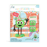 Glo Pals - Postać do kąpieli Christmas Pal - zestaw z dwiema kostkami sensorycznymi świecącymi w wodzie