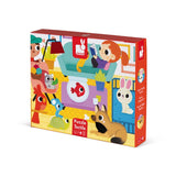 Janod - Puzzle sensoryczne 20 elementów Zwierzęta domowe