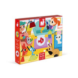 Janod - Puzzle sensoryczne 20 elementów Zwierzęta domowe