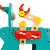Janod - Wózek warsztat magnetyczny z narzędziami Robot Brico ‘Kids 18m+