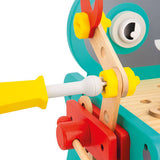 Janod - Wózek warsztat magnetyczny z narzędziami Robot Brico ‘Kids 18m+