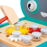 Janod - Wózek warsztat magnetyczny z narzędziami Robot Brico ‘Kids 18m+