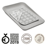 LEANDER - mata do przewijania MATTY™, pearl grey