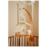 Little Dutch - Drewniana karuzela do łóżeczka Newborn Naturals