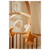 Little Dutch - Drewniana karuzela do łóżeczka Newborn Naturals