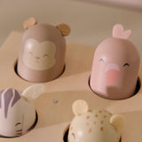 Little Dutch - Drewniana zabawka pop-up, safari friends