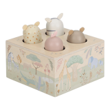 Little Dutch - Drewniana zabawka pop-up, safari friends