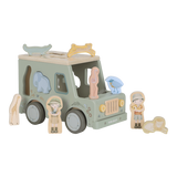 Little Dutch - Drewniany samochód sorter, safari friends