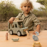 Little Dutch - Drewniany samochód sorter, safari friends