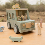 Little Dutch - Drewniany samochód sorter, safari friends