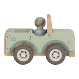 Little Dutch - Drewniany samochód zielony, safari friends