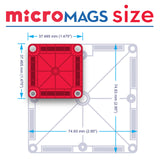MAGNA-TILES - Klocki Magnetyczne microMAGS 70 el.