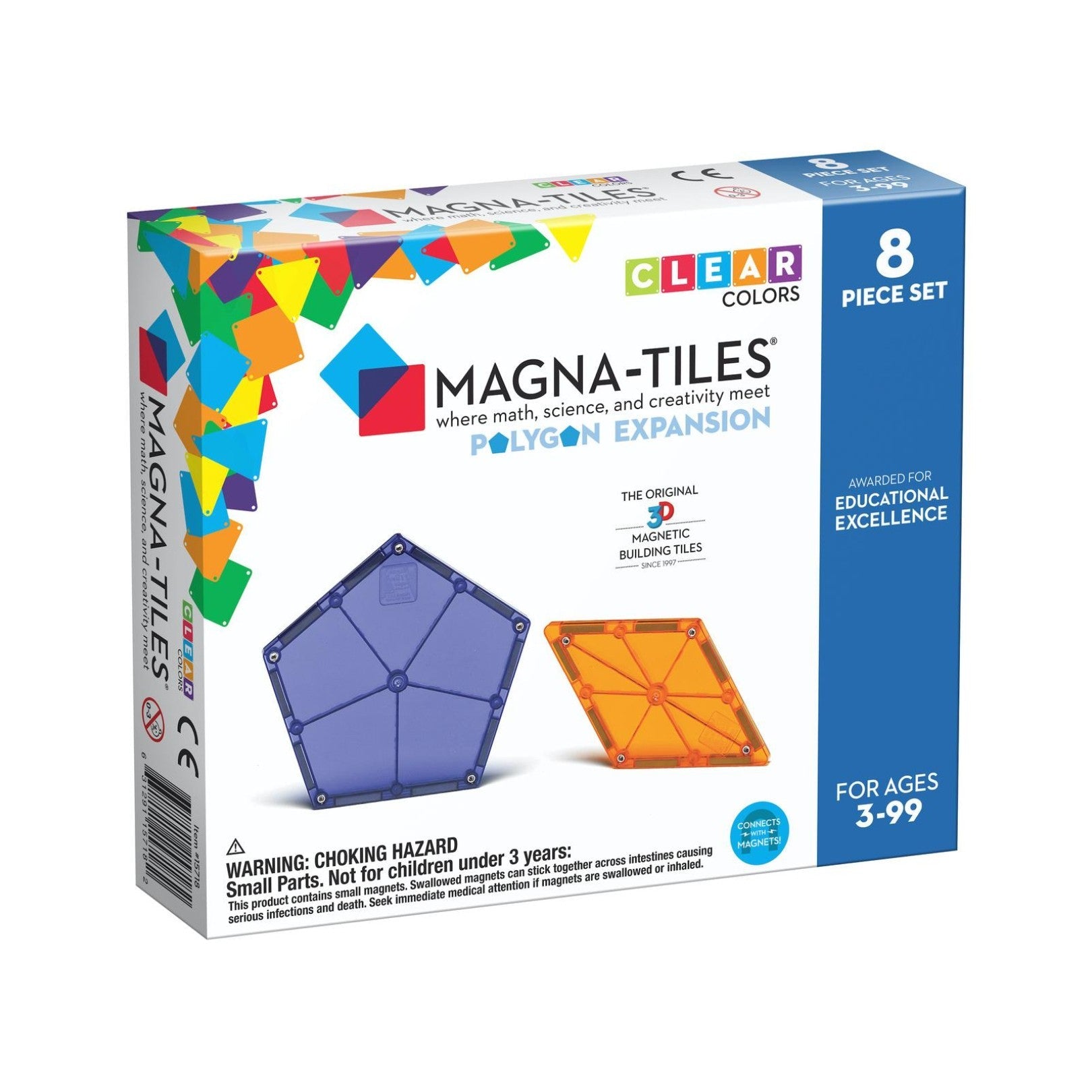 MAGNA-TILES® Zestaw do rozbudowy Polygons 8 el.