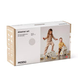 MODU - Dreamer set – Kreatywne klocki rozwijające motorykę dużą, Sand Grey / Honey Yellow