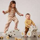 MODU - Dreamer set – Kreatywne klocki rozwijające motorykę dużą, Sand Grey / Honey Yellow