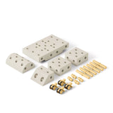 MODU - Explorer set - Kreatywne klocki rozwijające motorykę dużą, Sand Grey / Honey Yellow