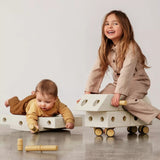 MODU - Explorer set - Kreatywne klocki rozwijające motorykę dużą, Sand Grey / Honey Yellow