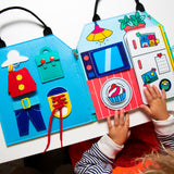 OMY - Zestaw Montessori - miękka książeczka aktywizująca - Mój dzień