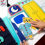 OMY - Zestaw Montessori - miękka książeczka aktywizująca - Mój dzień