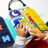 OMY - Zestaw Montessori - miękka książeczka aktywizująca - Mój dzień